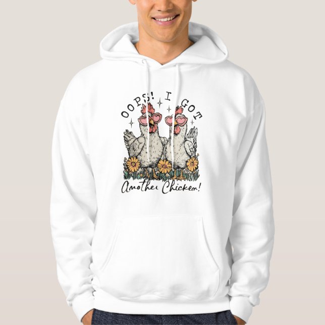 Veste À Capuche Oups ! J'Ai Un Autre Poulet - Amoureux Drôle Du Po (Devant)