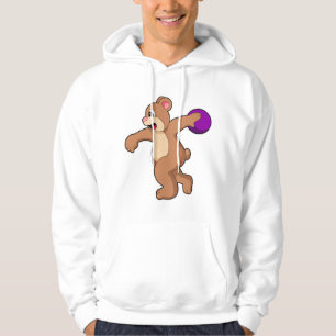 Veste À Capuche Ours à Bowling avec balle de Bowling