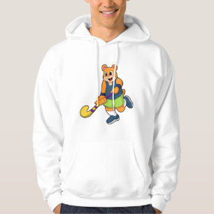 Veste À Capuche Ours au hockey avec chauve-souris de hockey