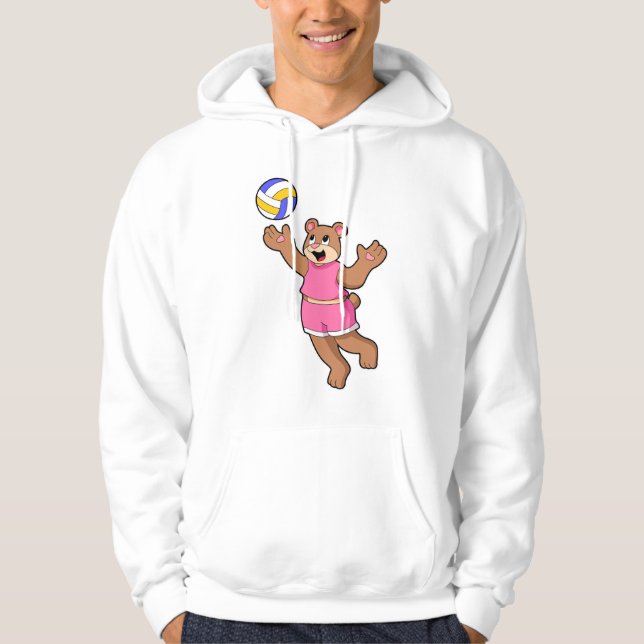 Veste À Capuche Ours aux sports de volleyball (Devant)