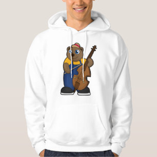 Veste À Capuche Ours comme musicien avec guitare