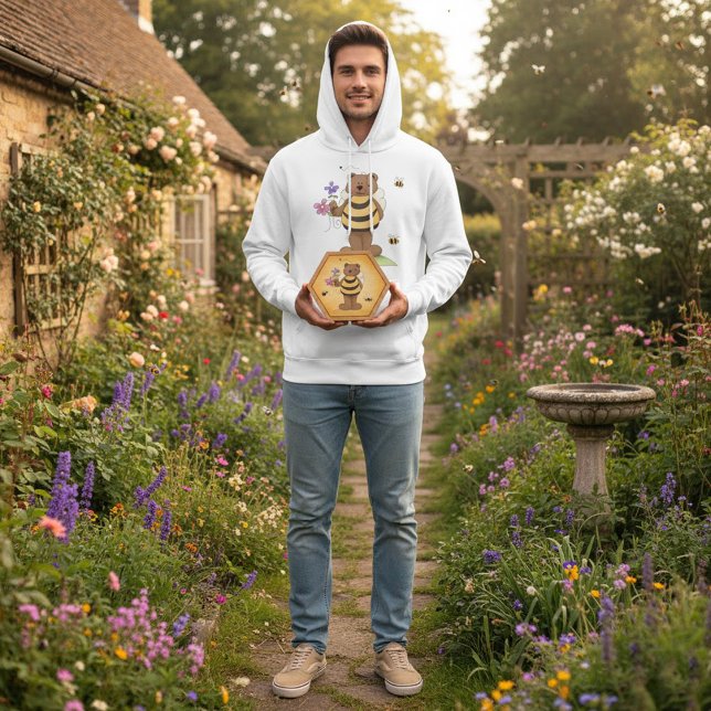 Veste À Capuche Ours habillé en Bumblebee avec Fleurs (Créateur téléchargé)