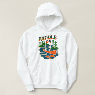 Veste À Capuche Pagaie Rétro Sur Canoë Extérieur Aventure DesT-Shi
