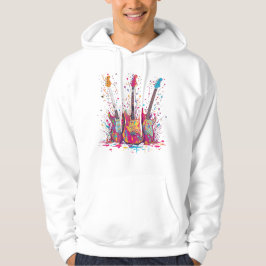 Veste À Capuche Paint Splatter Guitar t-shirt