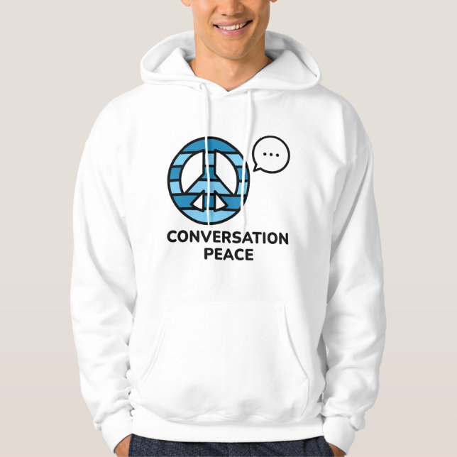 Veste À Capuche Paix de la conversation (Devant)