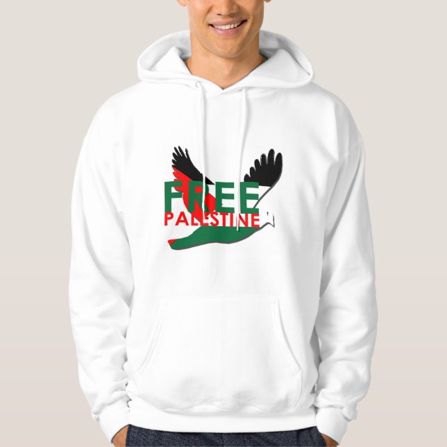 VESTE À CAPUCHE PALESTINE LIBRE (Devant)