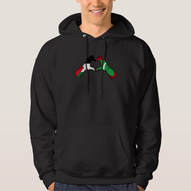 Veste À Capuche Palestine Maldives Flag   Palestinian Maldivian He (Devant)