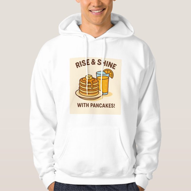 Veste À Capuche Pancakes et jus d'orange frais - Petit déjeuner B (Devant)