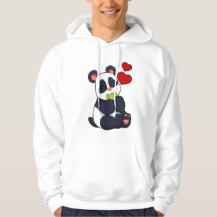 Veste À Capuche Panda à manger des Feuilles