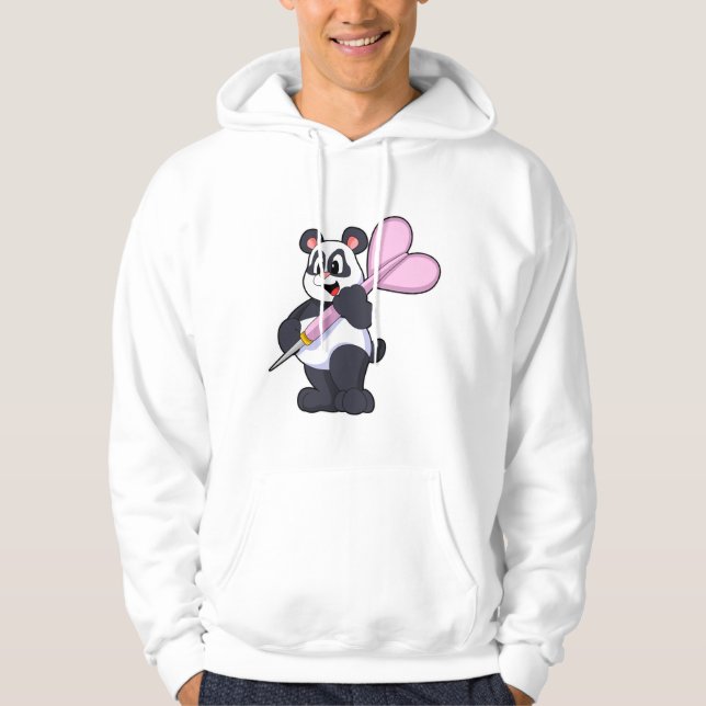 Veste À Capuche Panda aux fléchettes avec Dart (Devant)