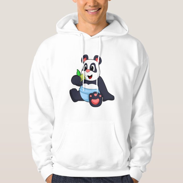 Veste À Capuche Panda comme bébé avec Bambus (Devant)