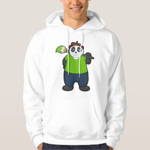 Veste À Capuche Panda comme peintre avec pinceau