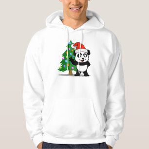 Veste À Capuche Panda de Père Noël (chemises légères)