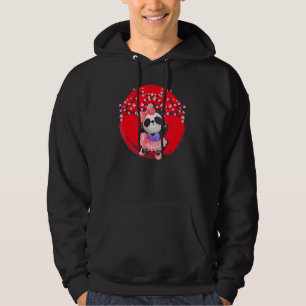 Veste À Capuche Panda Japon Drapeau Sakura Cherry Blossom Tree Jap