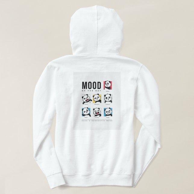Veste À Capuche Panda Mood Faces Hoodie (Design dos)
