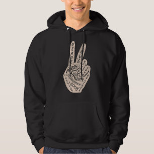 Veste À Capuche Panneau de paix Faire la paix et non la guerre