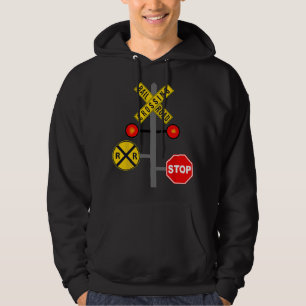 Veste À Capuche Panneau de signalisation ferroviaire drôle pour ho
