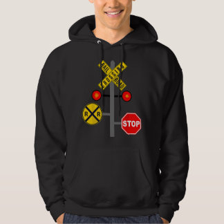 Veste À Capuche Panneau de signalisation ferroviaire drôle pour ho