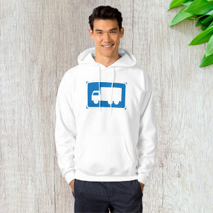 Veste À Capuche Panneau de signalisation routière Camion Bleu Symb