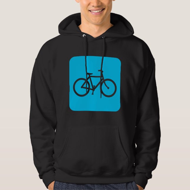 Veste À Capuche Panneau de vélo - Sky Blue (Devant)