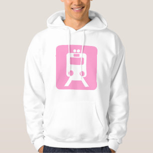 Veste À Capuche Panneau du train - Rose