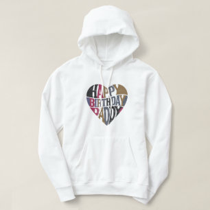 Veste À Capuche papa d'anniversaire heureux