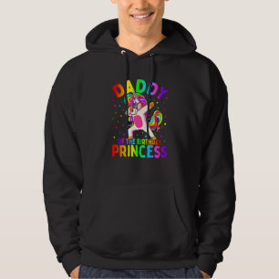 Veste À Capuche Papa De L'Anniversaire Princesse Fille Dabbing Uni