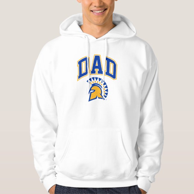 Veste À Capuche Papa de Spartans d'état de San Jose (Devant)