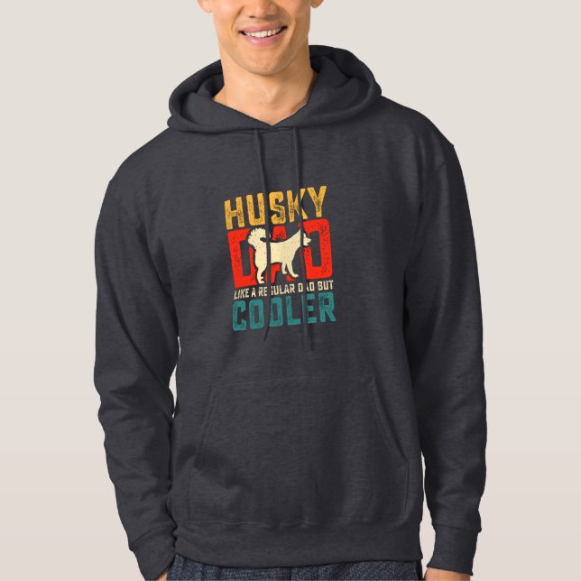 Veste À Capuche Papa Husky, Papa Régulier Aller à la fraîcheur Drô (Devant)