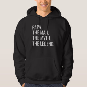 Veste À Capuche Papa. L'Homme. Le Mythe. La Légende.