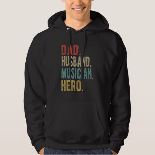 Veste À Capuche Papa mari musicien héros