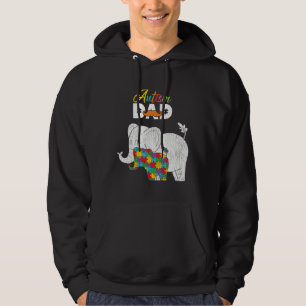 Veste À Capuche Papa sensibilisation à l'autisme Fier Fille Fils a