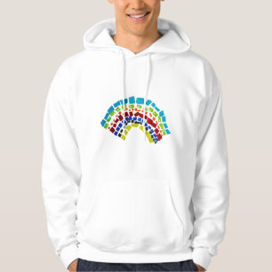 Veste À Capuche Papier arc en ciel
