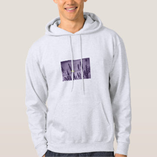 Veste À Capuche Papillon Citron sur un champ de Lavande Violette