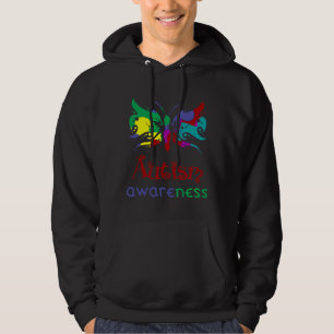 Veste À Capuche Papillon de sensibilisation sur l'autisme