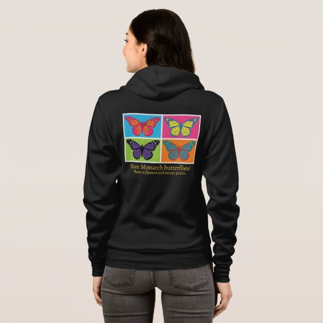 Veste À Capuche Papillon monarque (Dos entier)
