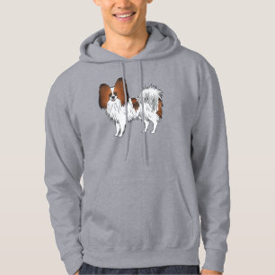 Veste À Capuche Papillon Sable Rouge Dessin Animé Mignon Chien