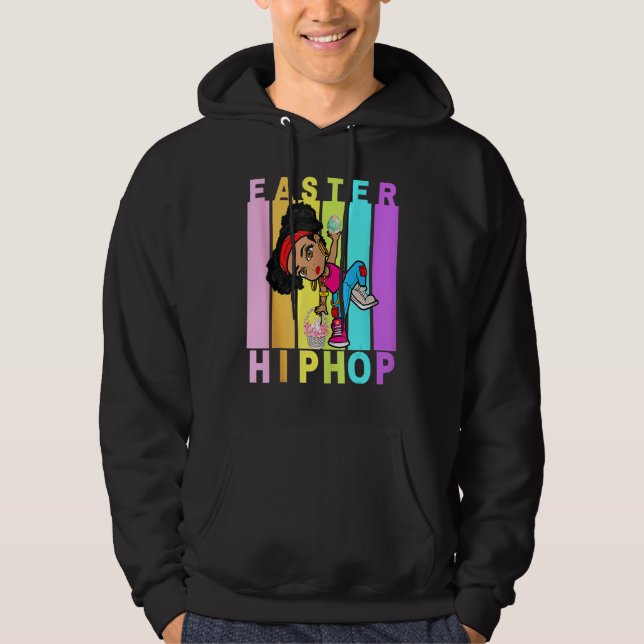 Veste À Capuche Pâques Hip hop Danse Amour Dab Vacances Amusants E (Devant)