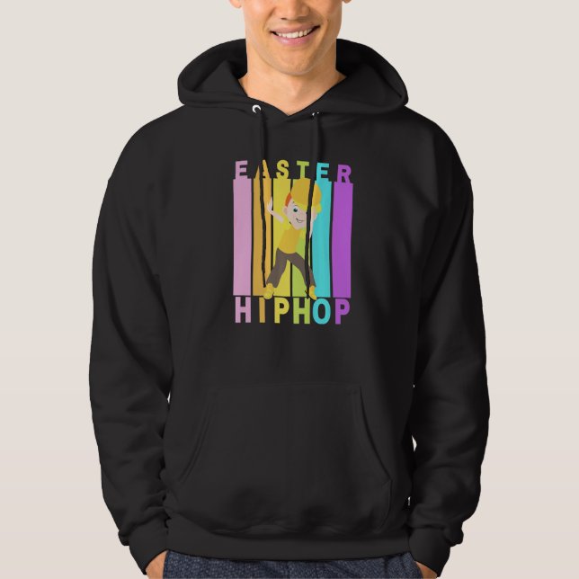Veste À Capuche Pâques Hip hop Danse Amour Dab Vacances Amusants E (Devant)
