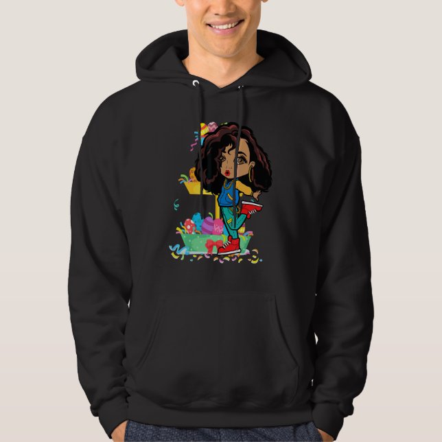 Veste À Capuche Pâques Hip hop Danse Amour Dab Vacances Amusants E (Devant)