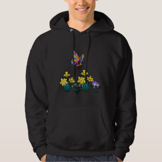 Veste À Capuche Pâques Printemps Daffodique Crocus papillon enfant