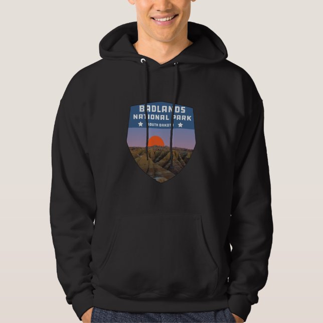 Veste À Capuche Parc national des Badlands sauvage dakota sud (Devant)