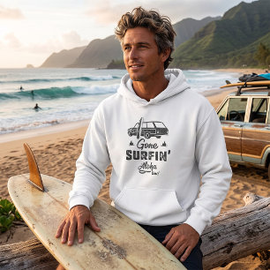 Veste À Capuche Parti Faire du Surf Temps Aloha