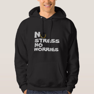 VESTE À CAPUCHE PAS DE RUES PAS DE SOUCI NOIR ET BLANC
