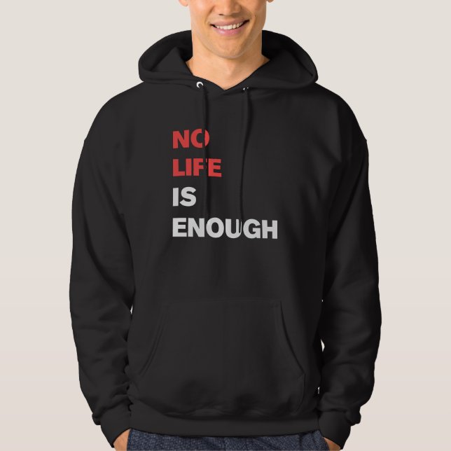 Veste À Capuche Pas De Vie Suffisante Anime Drôle Nouveauté (Devant)