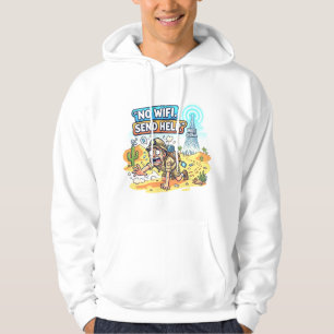 Veste À Capuche Pas de WiFi Envoyez de l'aide Citation drôle d'Int