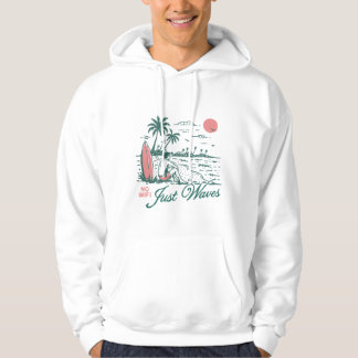 Veste À Capuche Pas de Wifi Juste des Vagues