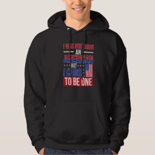 Veste À Capuche Pas né américain citoyenneté américaine nouveau ci