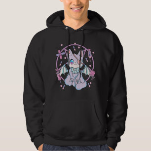 Veste À Capuche Pastel Goth Kawaii Yami Chat