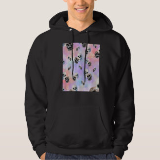 Veste À Capuche Pastel Tie Dye Skeleton Motif